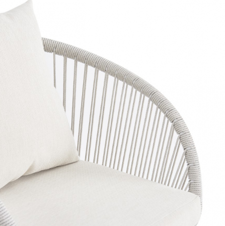 Стул садовый VTR- ODС-10 (Лукка) айвори + белый дуб