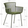 Стул обеденный Kave Home SURPIKA CC5196PL06 (зеленый)