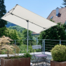 Зонт прямоугольный Glatz TEA- ALU Suncomfort Flex-Roof серый, 210х150 см