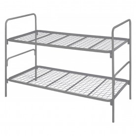 IDEA Двухъярусная кровать 90х200 металл серебро
