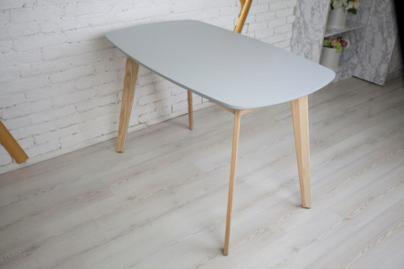 Кухонный комплект Ont- Винцензо 120 серый стол + 2 Стула Classic (Осако)