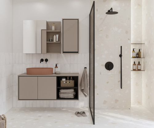 Комплект для ванной Helvetia IRVINE (конго/черный)