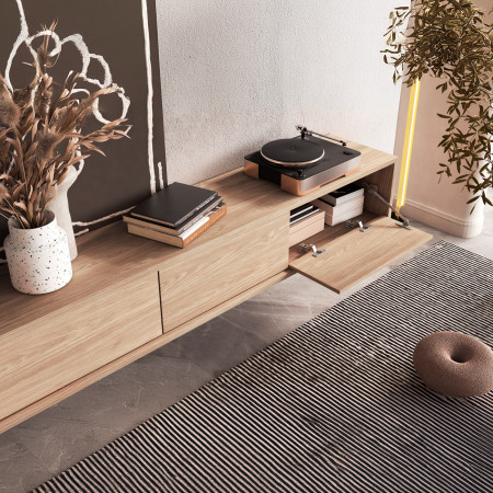 Тумба под телевизор навесная Helvetia FRIDA 24DOMT38 (дуб промасленный)