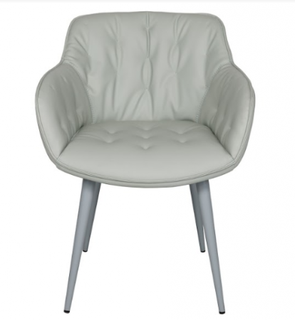 Кресло мягкое модерн NL- VIENA (экокожа, серый)