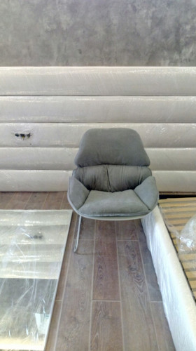 Кресло лаунж из ткани CON- SERENITY (Серенити) серый