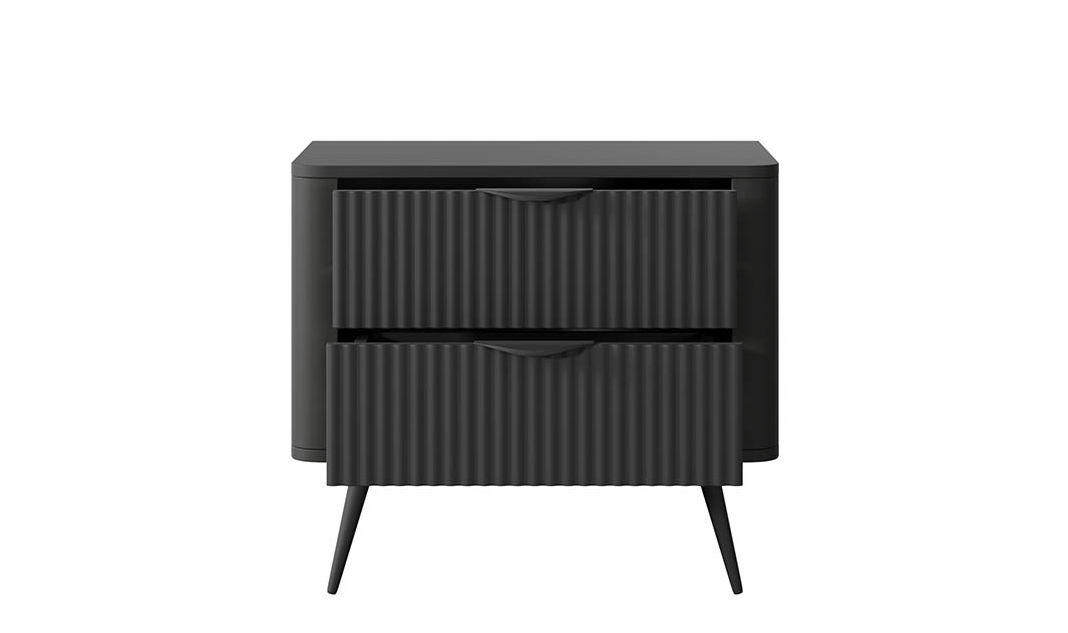 Прикроватная тумба TOP- Лагуна (Lante) 2ш Черный