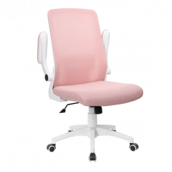 Компьютерное кресло поворотное INI- ARIA розовый/белый