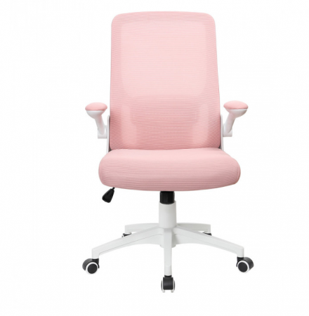 Компьютерное кресло поворотное INI- ARIA розовый/белый