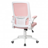 Компьютерное кресло поворотное INI- ARIA розовый/белый