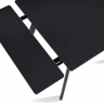 Стол раcкладной CRV-Hugo, Charcoal black ceramic top black base,90 см, черный