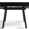 Стол раcкладной CRV-Hugo, Charcoal black ceramic top black base,90 см, черный