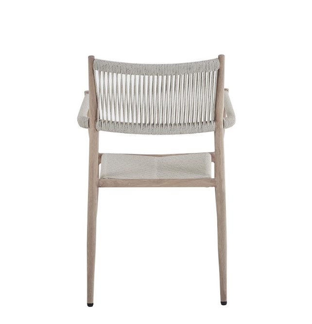 Стул садовый VTR- ODС-15 (Этна) айвори + белый дуб 