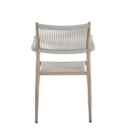 Стул садовый VTR- ODС-15 (Этна) айвори + белый дуб 