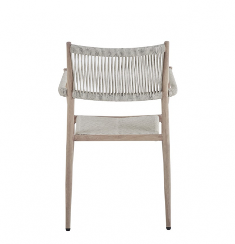 Стул садовый VTR- ODС-15 (Этна) айвори + белый дуб 