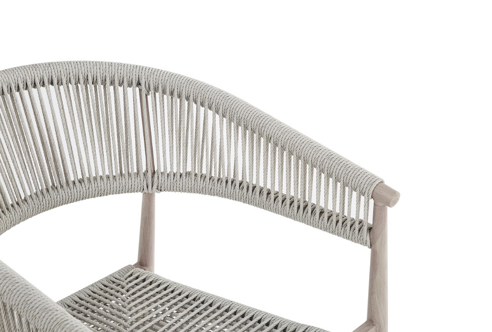 Стул садовый VTR- ODС-15 (Этна) айвори + белый дуб 