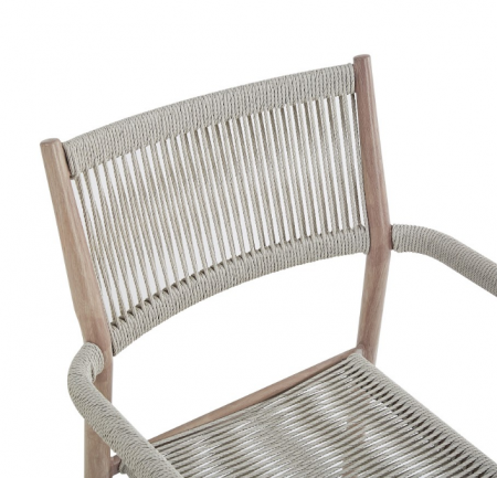 Стул садовый VTR- ODС-15 (Этна) айвори + белый дуб 