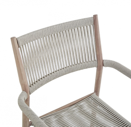 Стул садовый VTR- ODС-15 (Этна) айвори + белый дуб 