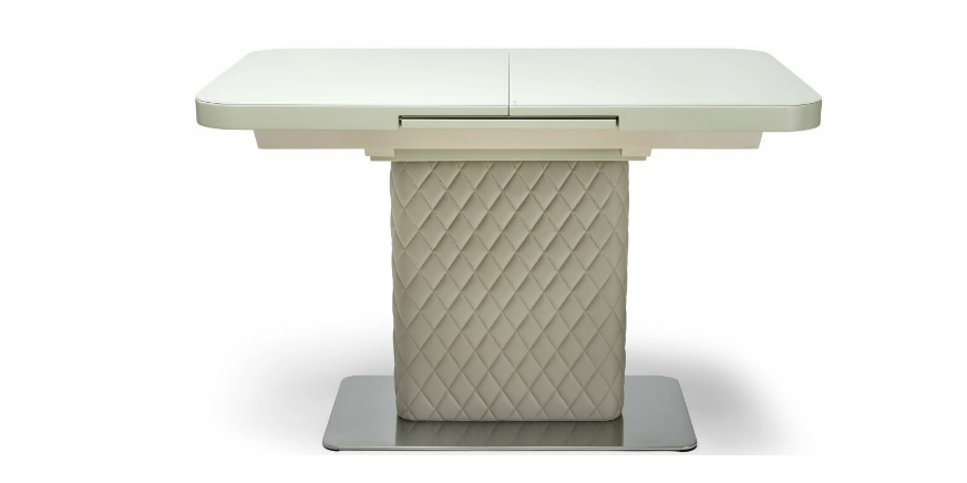Стол обеденный BLN- Крис 120-160 x 80 см белый, капучино