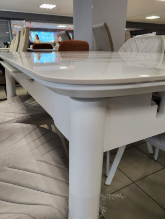 Стол обеденный модерн VTR- TM-76 вайт клауд + белый