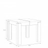 Стол обеденный Forte TRASS EST45 90(180)х90 см