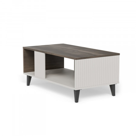 Стол журнальный HALMAR RANDOM 2 LAW-1 кашемир-орех