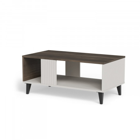 Стол журнальный HALMAR RANDOM 2 LAW-1 кашемир-орех