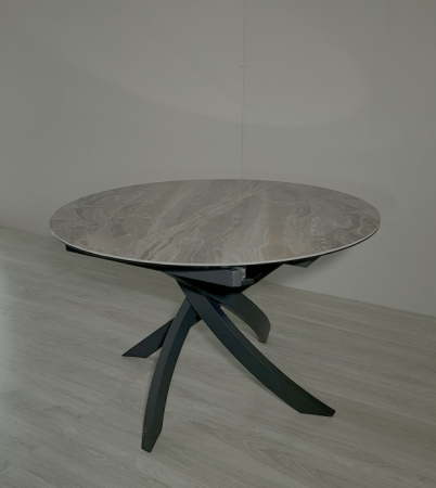 Стол круглый обеденный Super Premium Ceramic EVRO- Caezar Venice Brown T-7479