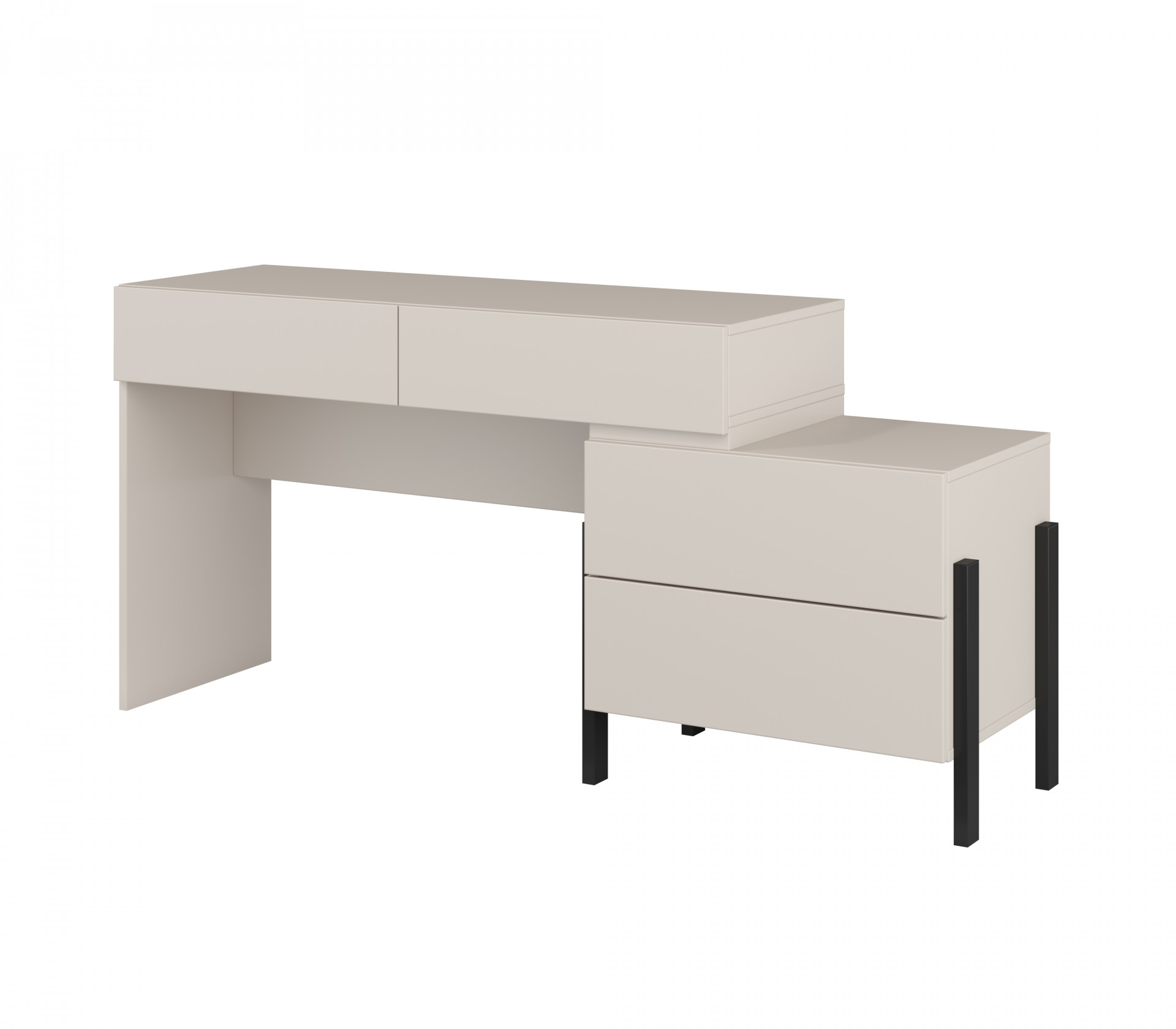 Туалетный столик Helvetia JUKON S 24KSND03 (кашемир/черный)