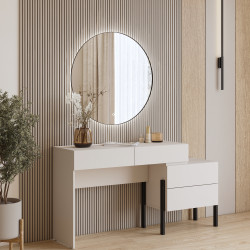 Туалетный столик Helvetia JUKON S 24KSND03 (кашемир/черный)