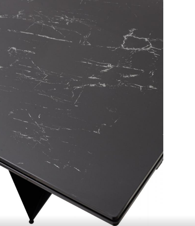 Стол керамический 200-300 см CON- FJORD  BLACK MARBLE