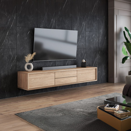 Тумба под телевизор навесная Helvetia FRIDA 24DOMT39 (дуб промасленный)