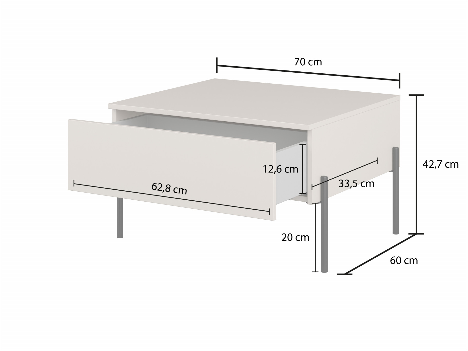 Стол кофейный Helvetia ORE 24LGOG98 (дуб Линдберга)
