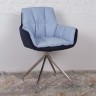 Кресло поворотное NL- PALMA сине-голубой