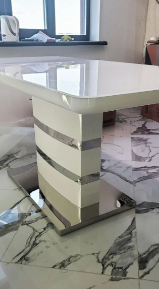 Стол обеденный модерн premium  EVRO- Montana DT115 белый