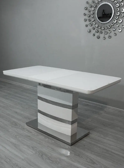 Стол обеденный модерн premium  EVRO- Montana DT115 белый