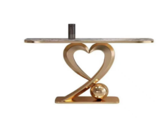 Консоль Elt- C-06 золото + мрамор, серебро + мрамор