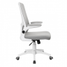 Компьютерное кресло поворотное INI- ARIA серый/белый 