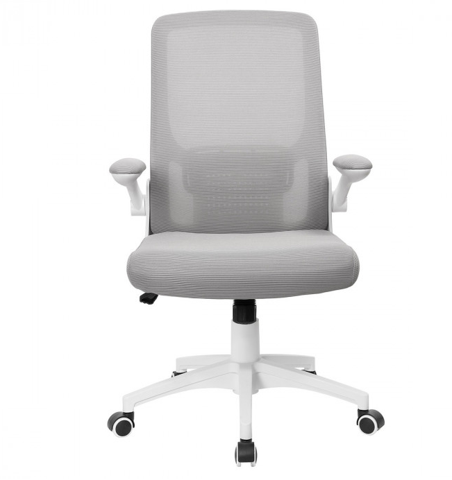 Компьютерное кресло поворотное INI- ARIA серый/белый 