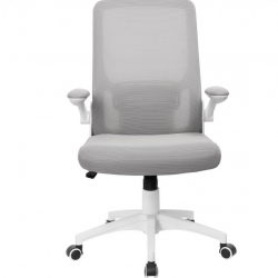Компьютерное кресло поворотное INI- ARIA серый/белый 