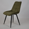 Стул INI- CHARLIE черный каркас/оливковый
