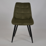 Стул INI- CHARLIE черный каркас/оливковый