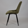 Стул INI- CHARLIE черный каркас/оливковый