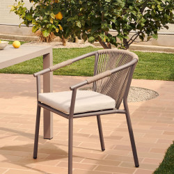 Стул садовый Kave Home XELIDA J0600034RR10 (коричневый)