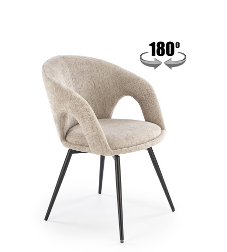 Стул обеденный Halmar K-550 (бежевый, пепельный)