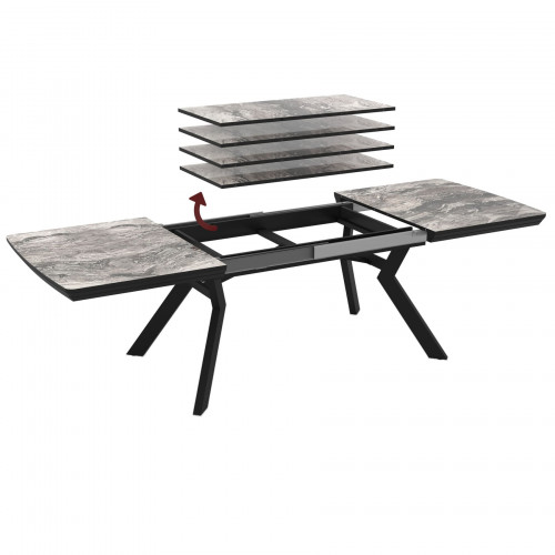 Стол раздвижной Avn- ROBAT 160-360x100 Cosmos Glossy