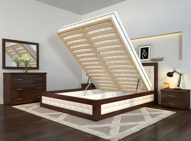 Кровать деревянная RBV- Рената М (с подъемным механизмом)