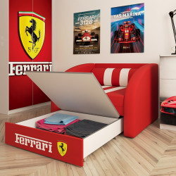 Кресло-кровать VRN- SMART 80х170 см (красный, розовый)