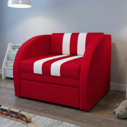 Кресло-кровать VRN- SMART 80х170 см (красный, розовый)
