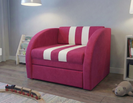 Кресло-кровать VRN- SMART 80х170 см (красный, розовый)