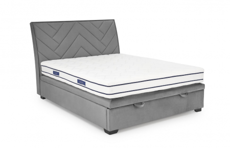 Кровать мякая с механизмом HALMAR CONTINENTAL_1 (пепельный) 160х200 см  